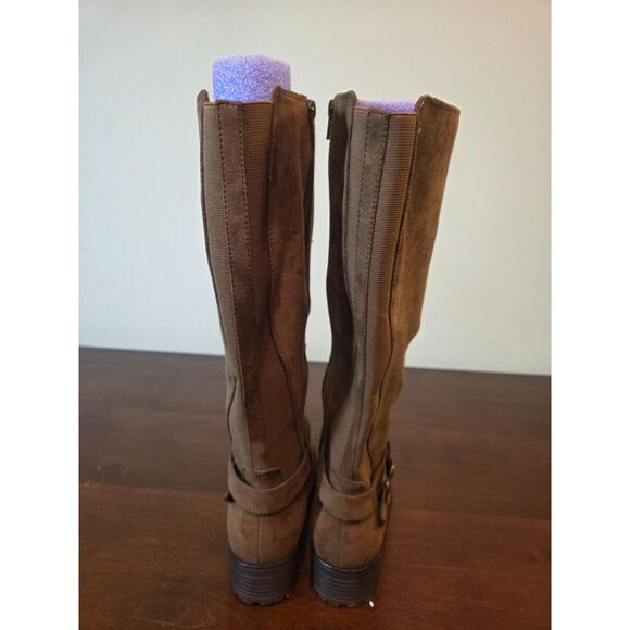 Unr8ted Womens Brown Knee High Boots Size 8.5W - Picture 5 of 8